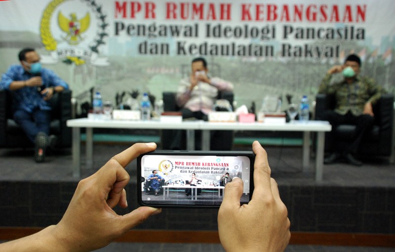 Diskusi MPR RI "Mengoptimalkan SDM di Tengah Pandemi Covid-19"
