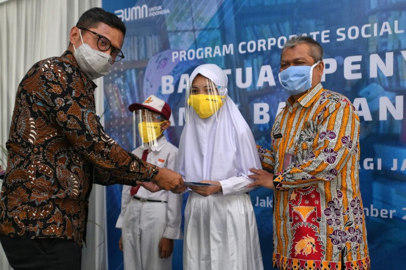BTN Bantu Taman Bacaan SDN 01 Pagi Kebon Jeruk