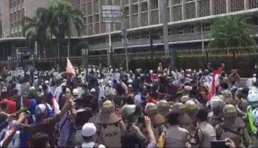 Aksi 1812, Polisi Tangkap 455 Orang, 26 Reaktif Covid-19
