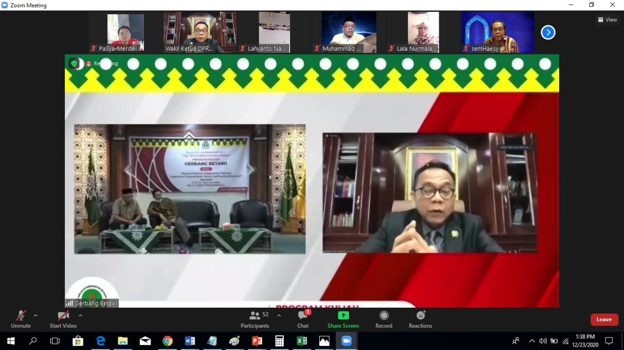 Masyarakat Betawi Harus Berani Tawarkan Tokoh-tokohnya ke Partai Politik untuk Dicalonkan