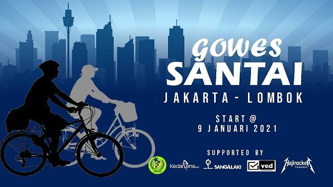 Gerak Lawan Covid-19, Empat Orang Ini Gowes Jakarta-Lombok