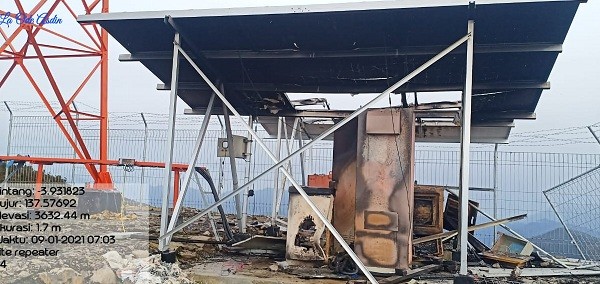 Bakar Dua Pemancar Milik Telkom di Puncak Papua, KKB Kembali Berulah Lagi
