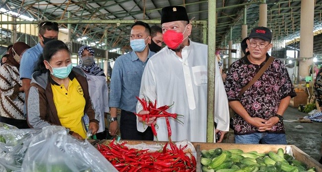 Ketua DPD RI Ingin Pasar Dukung Pemulihan Ekonomi Masyarakat