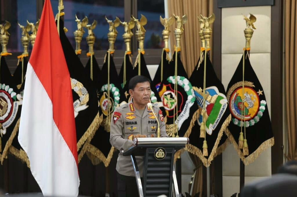 Sertijab Kapolri, Begini Pesan Idham Azis ke Listyo Sigit