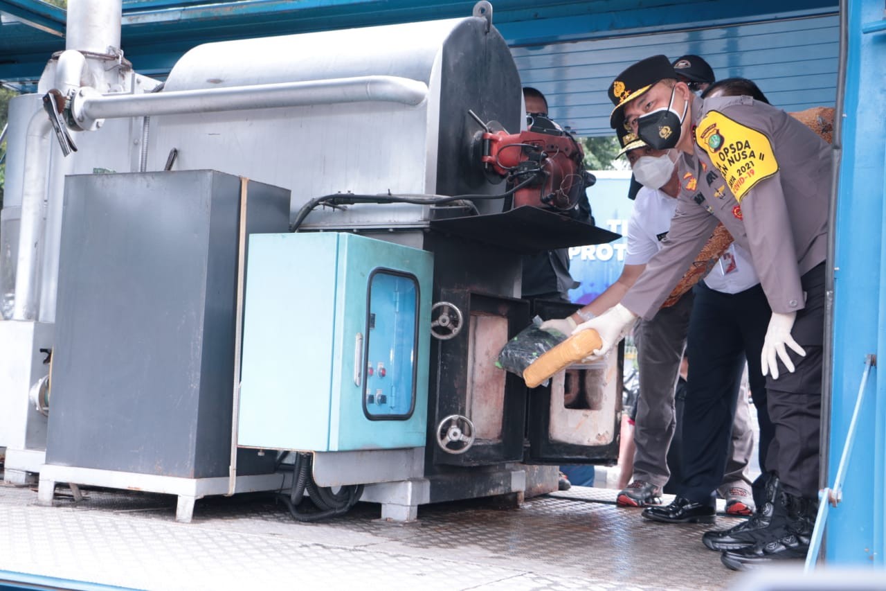 Polda Metro Musnahkan Ratusan Kilo Narkoba Hasil Operasi Empat Bulan