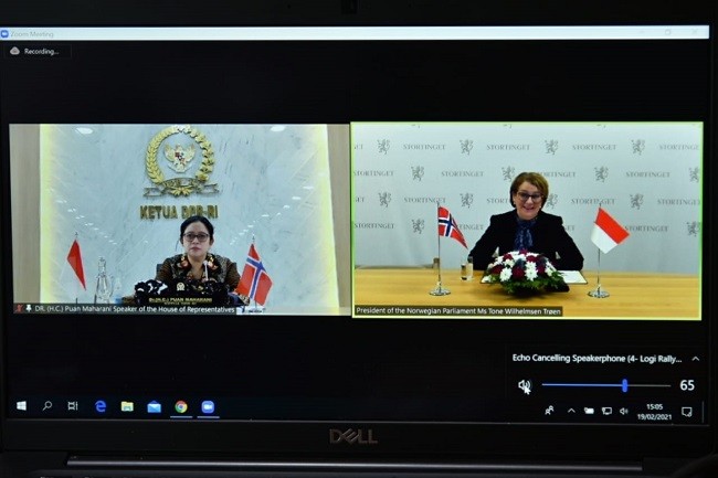 Bertemu Ketua Parlemen Norwegia, Puan Berharap Kerja Sama Ekonomi dan Lingkungan Ditingkatkan