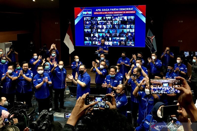 Bersama Pengurus dan Ratusan Simpatisan PD, AHY Datangi Kemenkumham