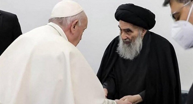 Paus Fransiskus Sebut Pertemuannya dengan Ayatullah Sistani Takkan Terlupakan 