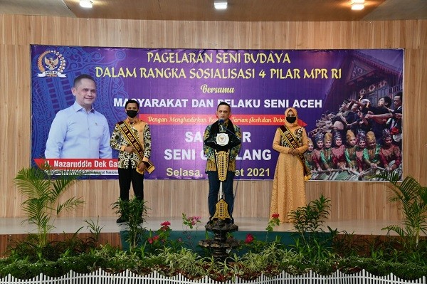 MPR Sosialisasikan Empat Pilar Lewat ‘Tarian Aceh dan Debus’ di Banda Aceh