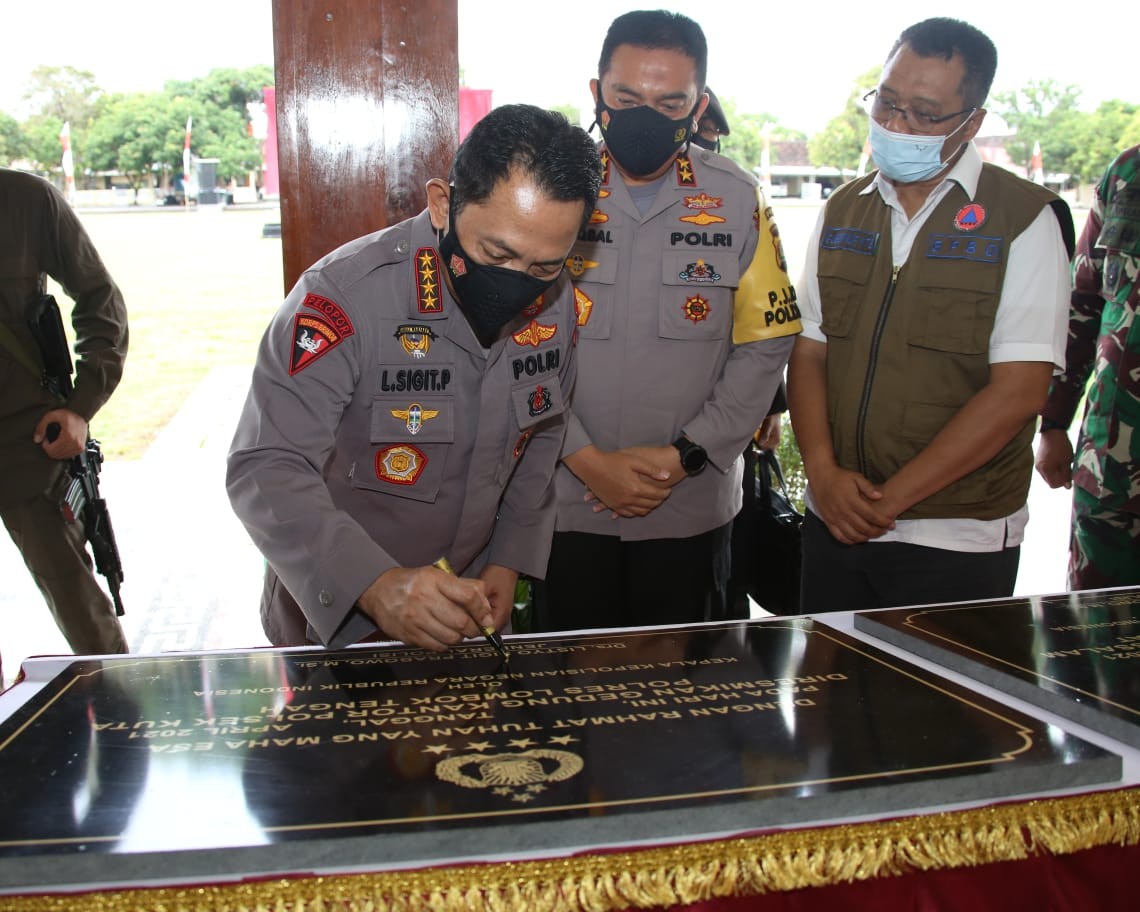 Resmikan Sejumlah Fasilitas di Mapolda NTB, Begini Harapan Kapolri