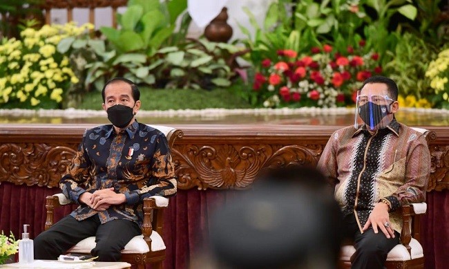 Ketua MPR RI Dampingi Presiden Jokowi Buka Indonesia International Motor Show 2021