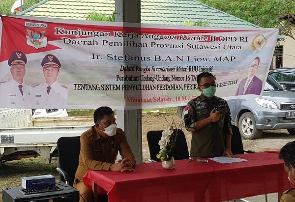 Senator SBANL Serap Aspirasi Pelaku Pertanian Sulut 