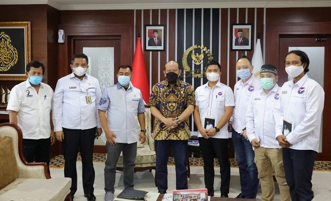 Terima Pemuda Perindo, Ketua DPD RI Minta Generasi Muda Perbanyak Kegiatan Menyentuh Rakyat