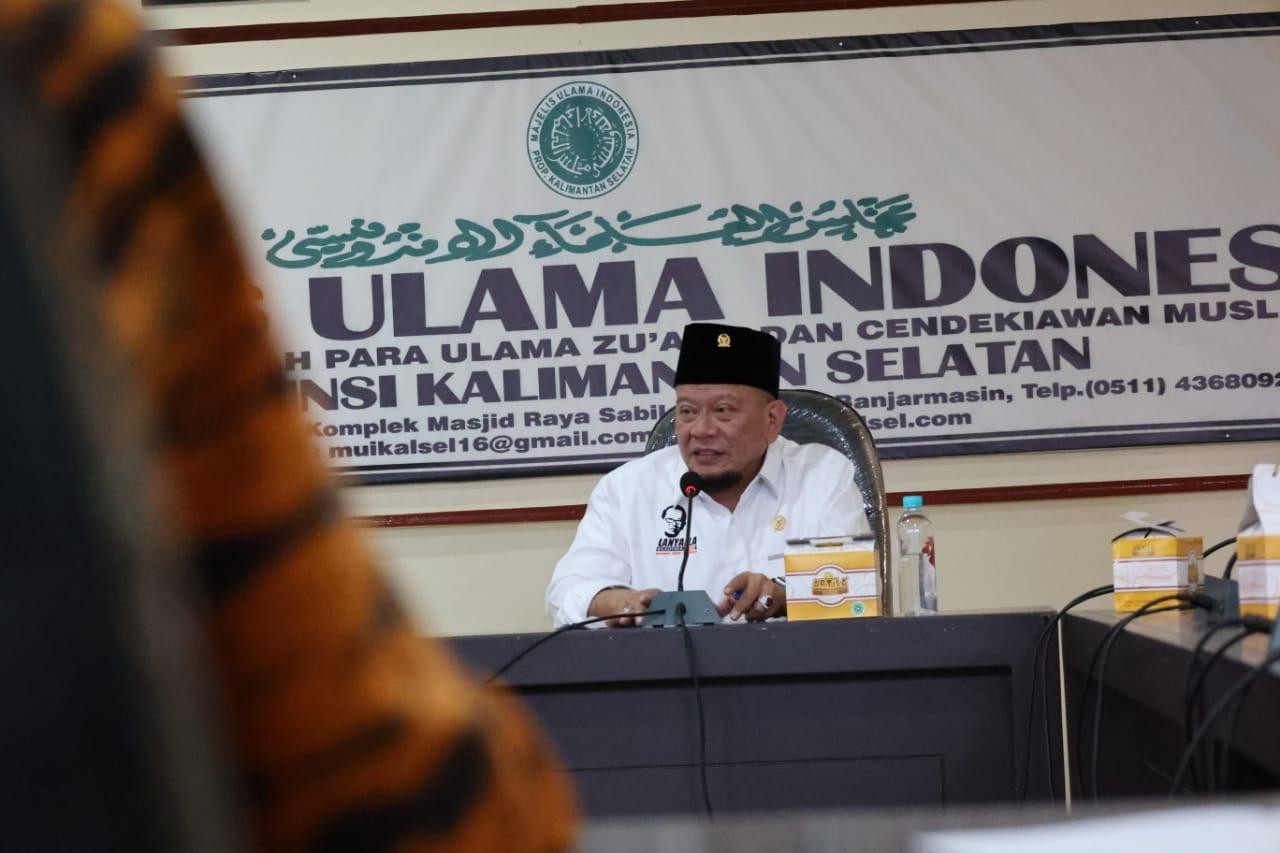 LaNyalla Jadi Ketua DPD RI Pertama yang Kunjungi MUI Kalsel