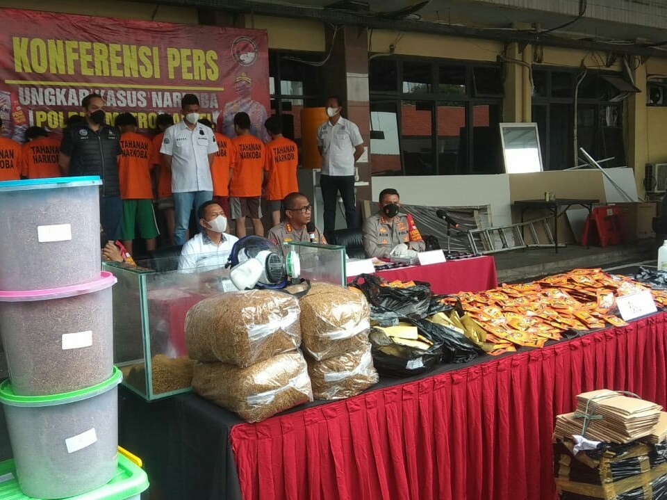 Lebih dari 185 Kilogram Sinte Disita Polisi, Taksiran Harganya Mencapai Rp 15 Miliar