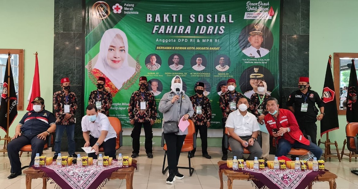 Setelah Tingkat Kota, Kegiatan Donor Darah Fahira Idris Maraton ke 44 Kecamatan di DKI