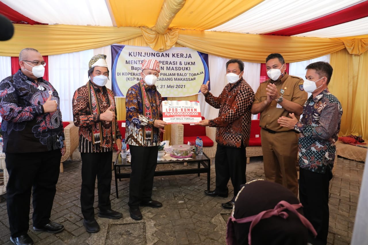 LPDB Salurkan Dana Bergulir Rp100 Miliar ke KSP Balo Toraja