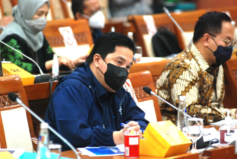 Menteri BUMN Erick Thohir Raker Dengan Komisi VI DPR RI