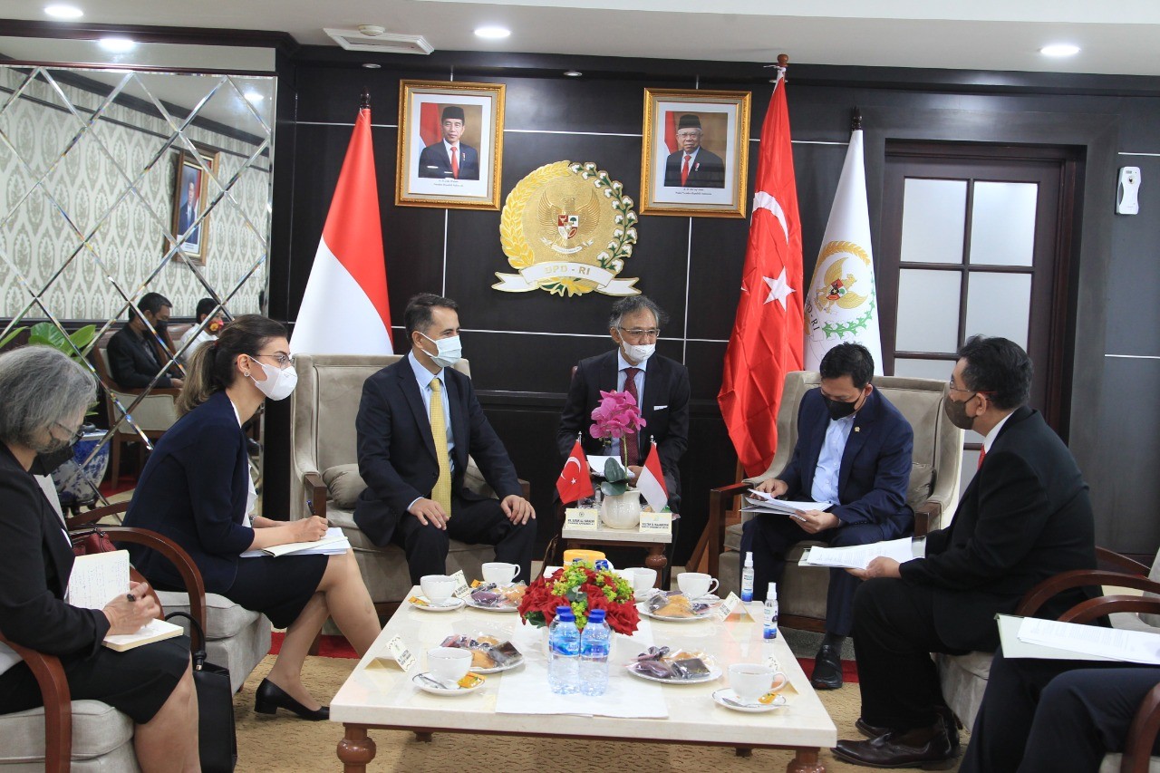 Bertemu Perwakilan Kedubes Turki, Sultan Berharap Negoisasi IT CEPA Dapat Segera Terealisasi.