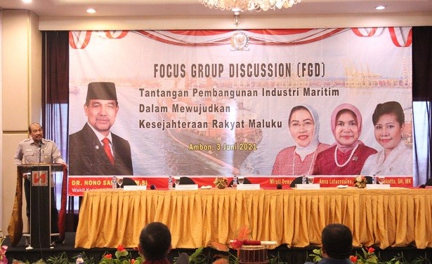 DPD RI Gelar FGD Tantangan Pembangunan Industri Maritim Dalam Mewujudkan Kesejahteraan Rakyat Maluku