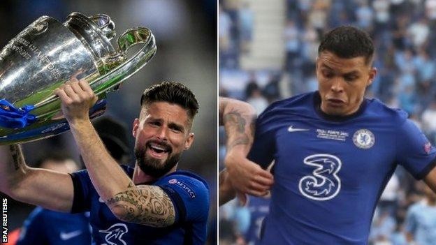 Chelsea Perpanjang Kontrak Olivier Giroud dan Thiago Silva