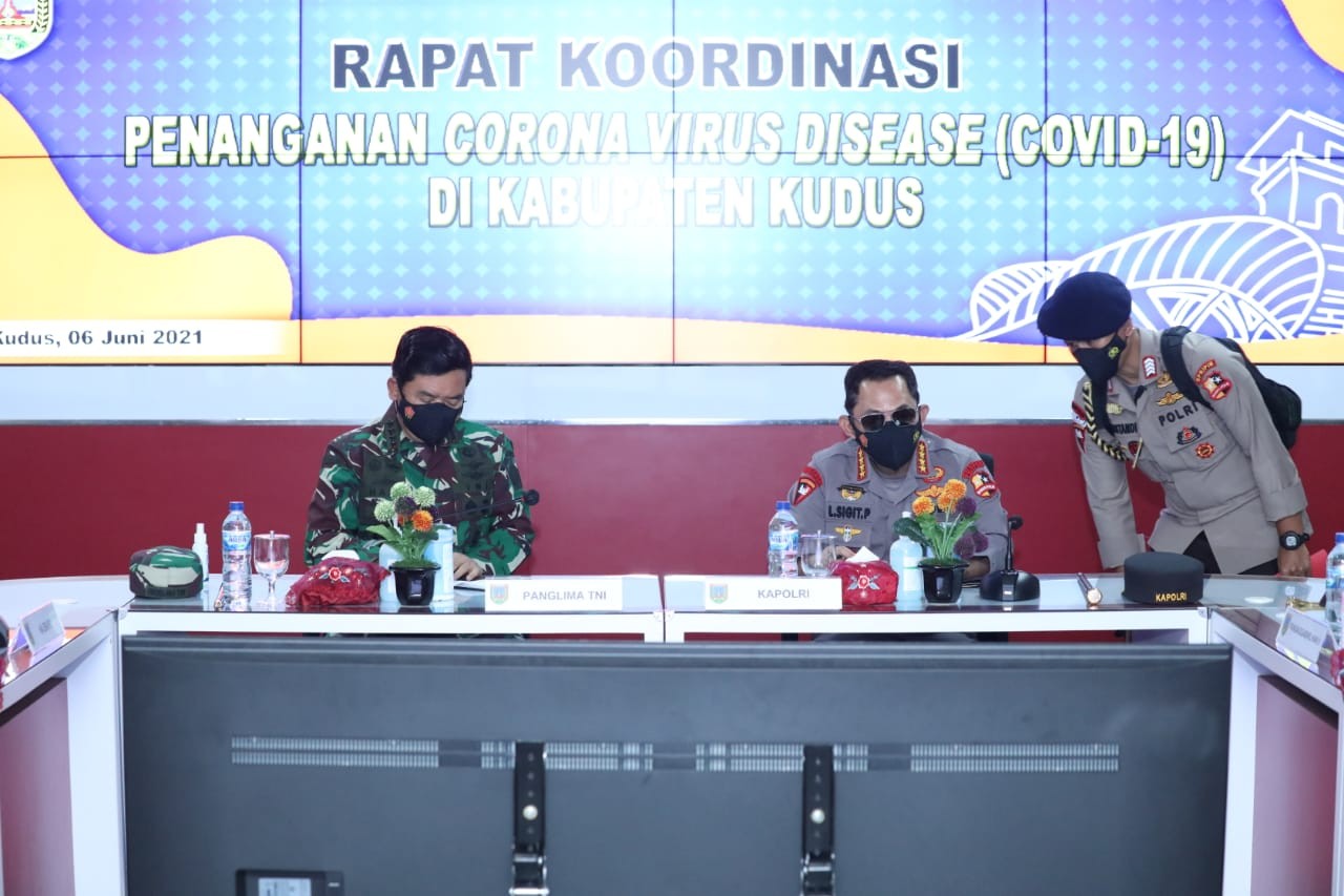 Tekan Angka Covid-19 di Kudus, Kapolri Siapkan Manajemen Kontijensi