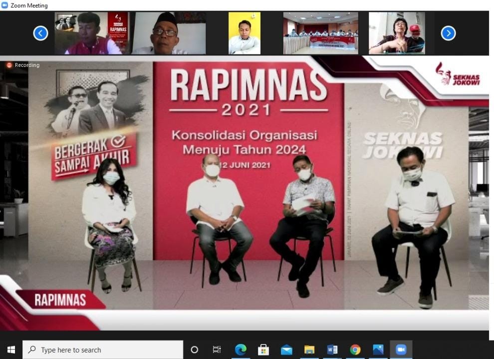 Gelar Rapimnas, Seknas Jokowi: Ini untuk Menyatukan Visi Misi Menuju 2024