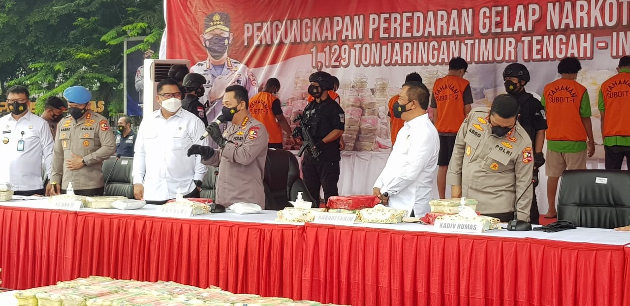 Ungkap Sabu 1,12 Ton, Kapolri: Indonesia Banjir Narkoba Selama Pandemi Covid-19