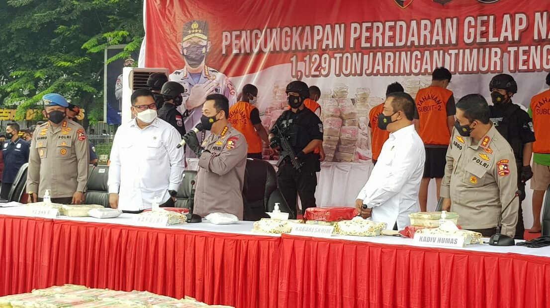 Lebih dari 1,12 Ton Sabu Disita, Kapolri Klaim Dapat Selamatkan 5,6 Juta Jiwa