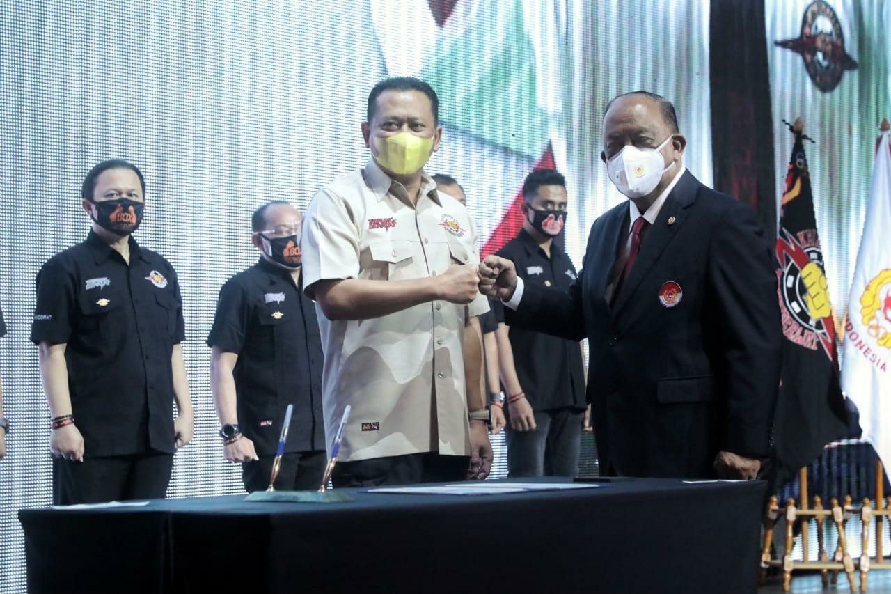 Bamsoet Dilantik Menjadi Ketua Umum Pengurus Besar Keluarga Olahraga Tarung Derajat