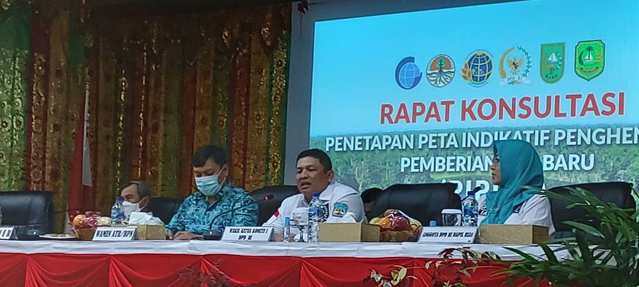Pantau PIPPIB, Wamen ATR/BPN dan Waka Komite I DPD RI Fernando Sinaga Kunjungi Riau