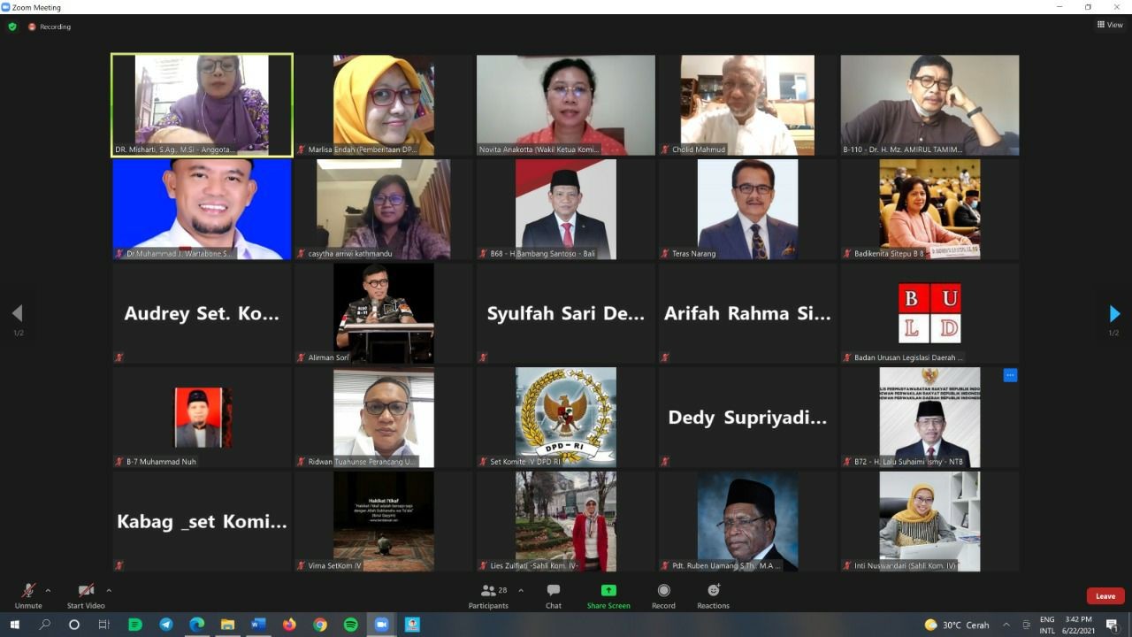 Kolaborasi DPD RI dan DPR RI Dalam Haluan Negara Diperkuat pada Draf Usulan Perubahan Kelima UUD'45