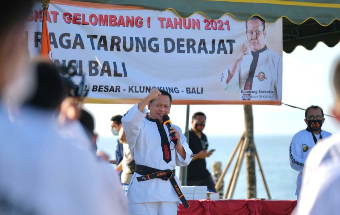 Bamsoet Buka Ujian Kenaikan Tingkat Tarung Derajat Provinsi Bali