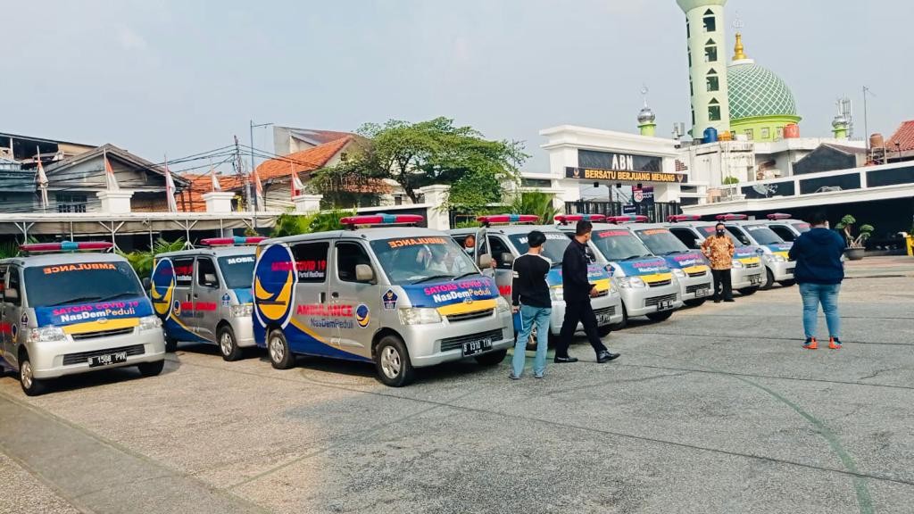 Bantu Penanganan Covid-19 di DKI, NasDem Kerahkan 20 Ambulans dan 10 Mobil Jenazah