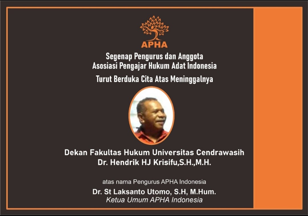 Pendiri APHA Indonesia Yang Juga Peneliti Ketahanan Pangan Papua,  Dr Hendrik HJ Krisfu Wafat