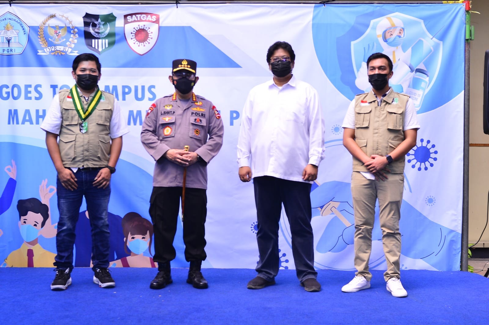 HMI dan SEMMI Gelar Vaksinasi Massal Bareng Polri, Ini Harapan Kapolri