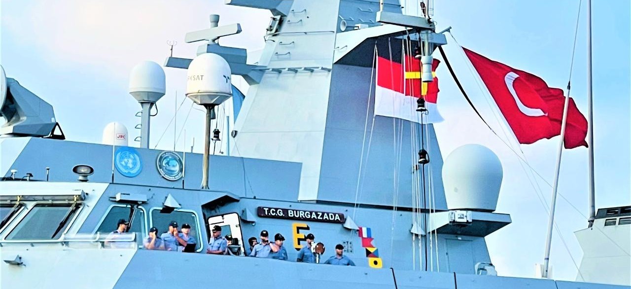Sang Merah Putih Berkibar Di Kapal Perang Turki