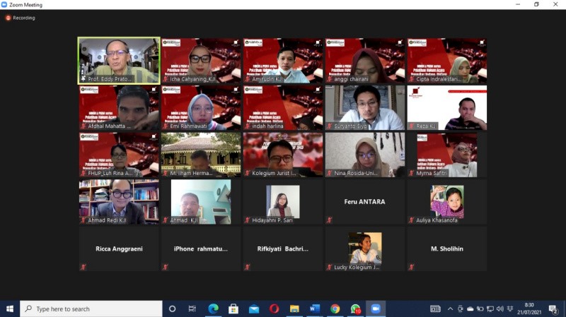FHUP Bekerjasama KJI Adakan Pelatihan Hukum Acara MK Bagi Para Dosen
