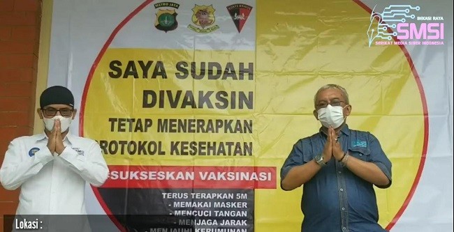SMSI Bekasi Raya Dukung Gerakan 'Bekasi Berantas Pandemi' Tangani Covid-19