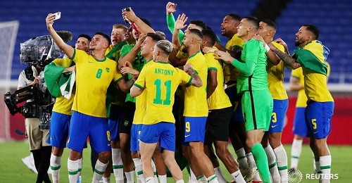 Sikat Spanyol, Brazil Juara Sepak bola Olimpiade Tokyo