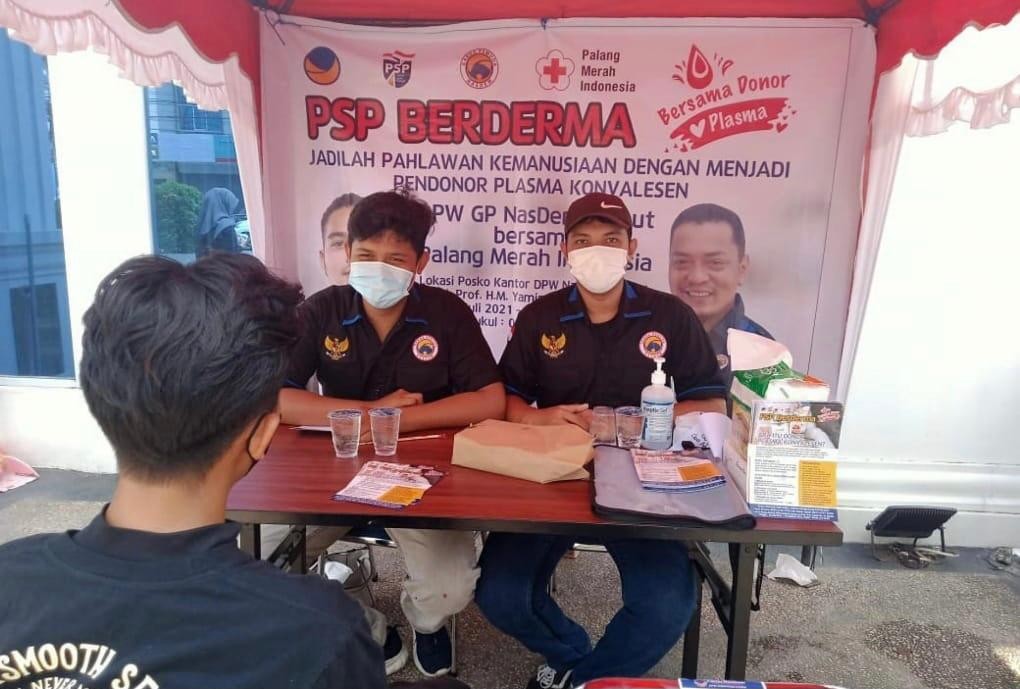 Setetes Darah Selamatkan Nyawa, GP NasDem Ajak Pemuda Donor Plasma Konvalesen