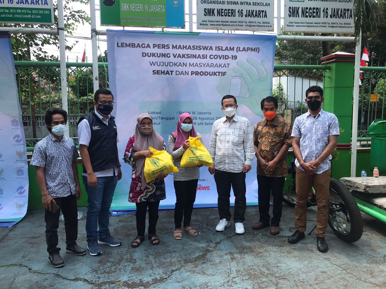 Baznas DKI dan Trans Jakarta Apresiasi Kegiatan Vaksinasi yang Digelar LAPMI HMI