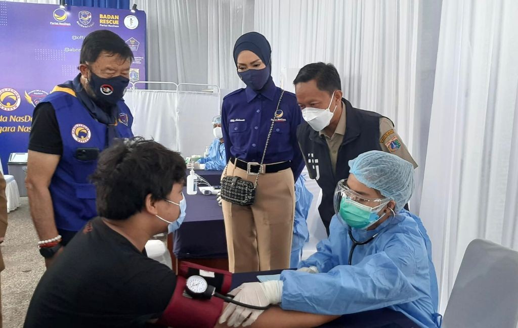 2,7 Juta Warga DKI Belum Divaksin, Pemuda NasDem Dirikan Sentra Vaksinasi