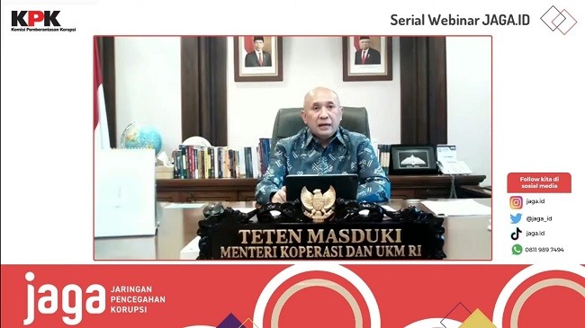 Menkop Teten Dukung Upaya KPK Kawal BPUM 