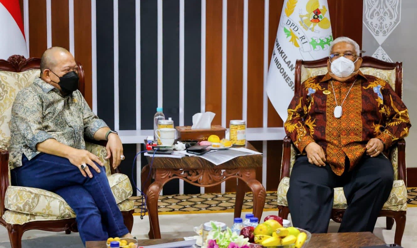 Temui Ketua DPD RI, Gubernur Sultra Dukung RUU Daerah Kepulauan