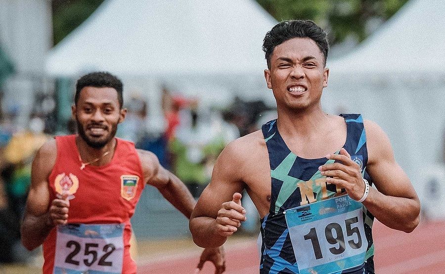 PON Papua: Zohri Duduki Posisi Pertama dan Tyas Pecahkan Rekor Lari 100 Meter