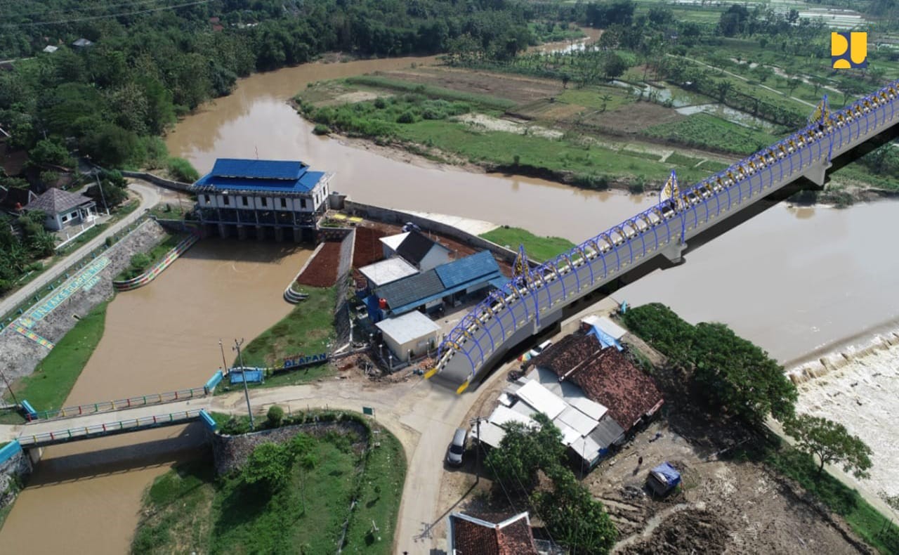 Dukung Produksi Pertanian, PUPR Kementerian PUPR Tingkatkan Layanan Irigasi Bendung Glapan