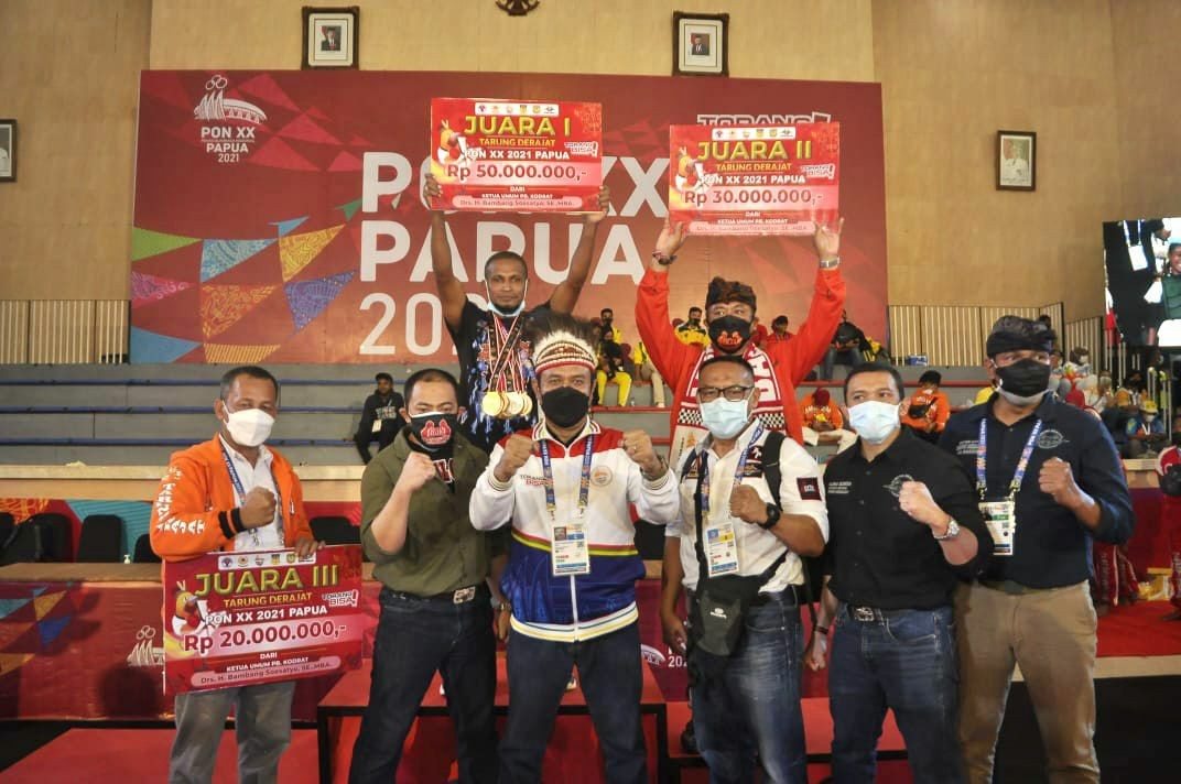 Bamsoet Apresiasi Cabor Tarung Derajat PON XX Papua Sukses Digelar
