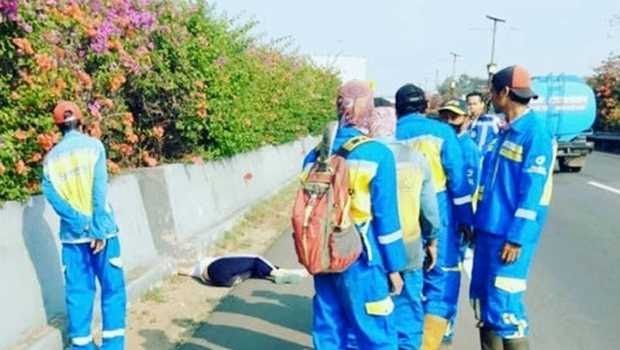 Mayat Wanita Ditemukan di Bahu Jalan Tol Jakarta-Sudyatno KM 28
