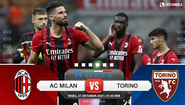 Bekuk Torino 1-0, Giroud Berhasil Bawa Milan ke Puncak Klasemen Serie A